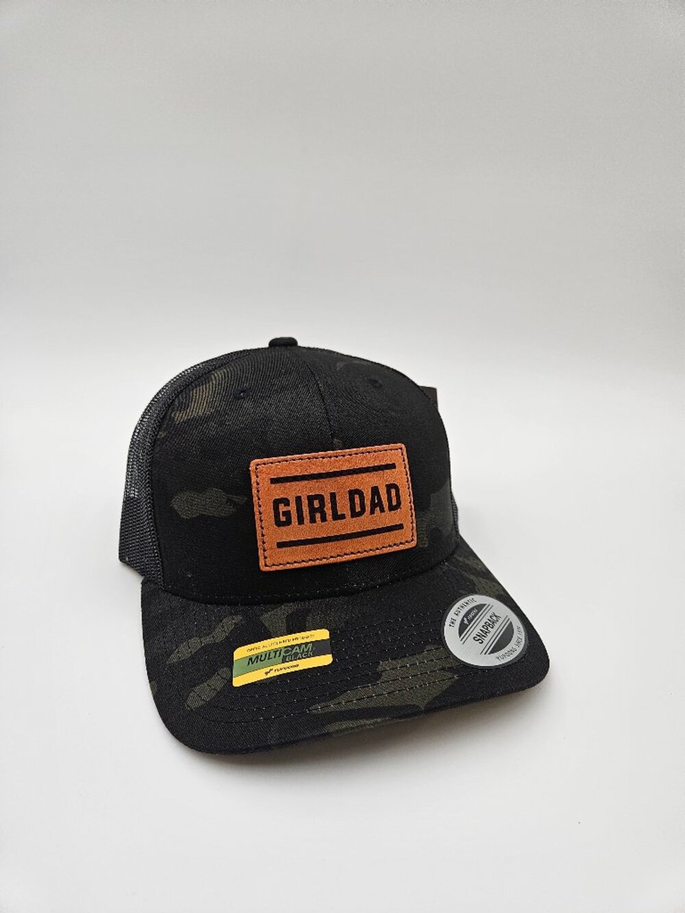 NWT Girl Dad Camo Trucker Hat – Multicam Black Snapback